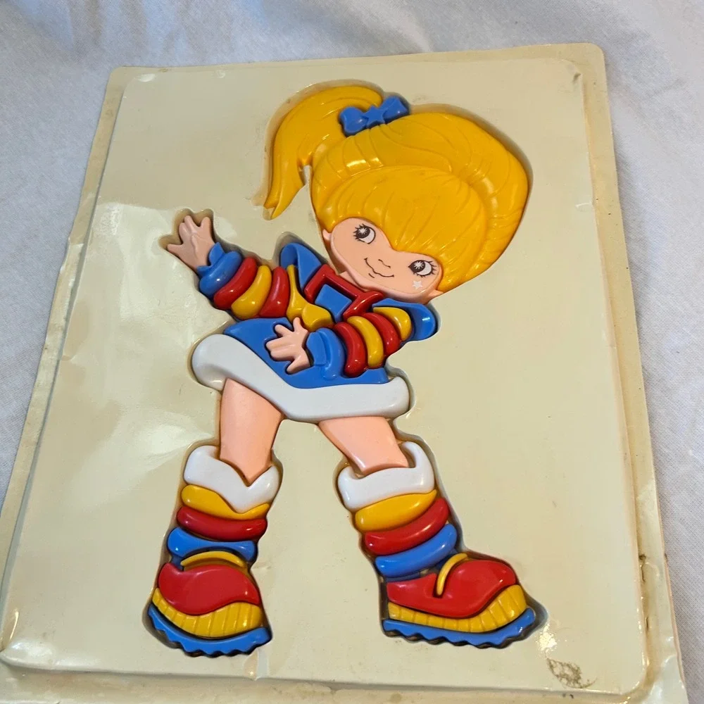 Vintage 1983 Rainbow Brite 3D Puzzle Illco 11 Piece Plastic Toy 80s Hallmark